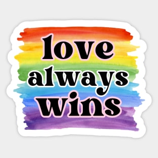 Love Always Wins Sticker